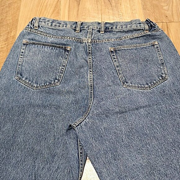 Vintage Eddie Bauer Mom Jeans 18 Petite Womens 90s/y2k High Rise Stonewash 36x30 - Picture 8 of 11